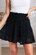 The Garden Black Lace Mini Skort